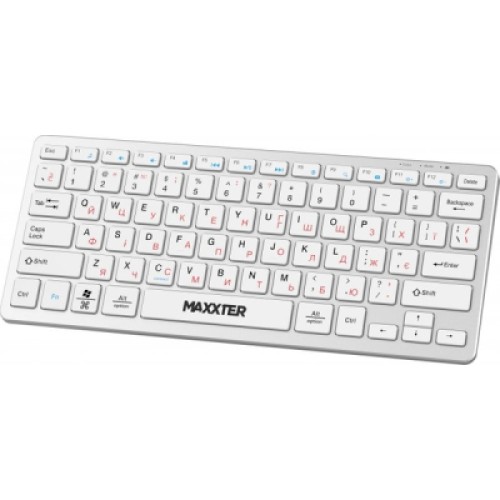 Клавиатура Maxxter KBW-C01S-UA Wireless UA White (KBW-C01S-UA)