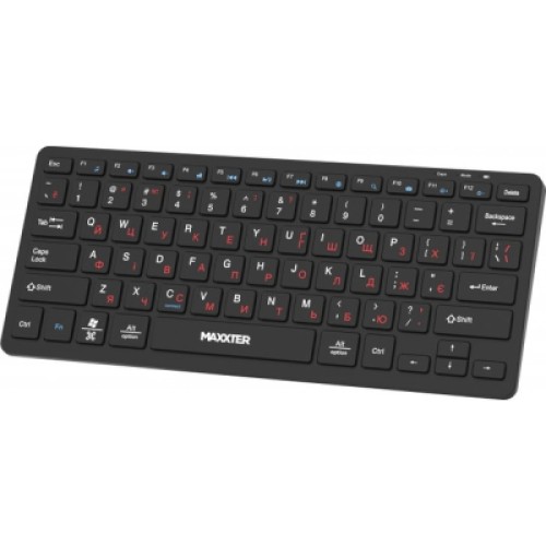 Клавиатура Maxxter KBW-C01B-UA Wireless UA Black (KBW-C01B-UA)