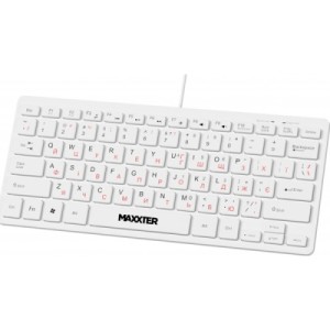 Клавіатура Maxxter KBM-C01W-UA USB UA White (KBM-C01W-UA)