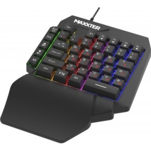 Клавиатура Maxxter KBG-OH-01B-UA USB UA Black (KBG-OH-01B-UA)