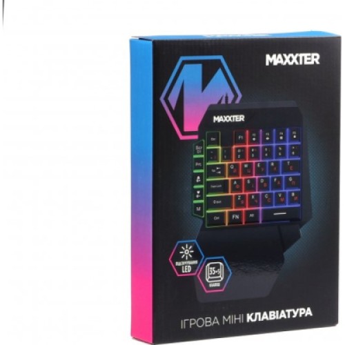 Клавиатура Maxxter KBG-OH-01B-UA USB UA Black (KBG-OH-01B-UA)