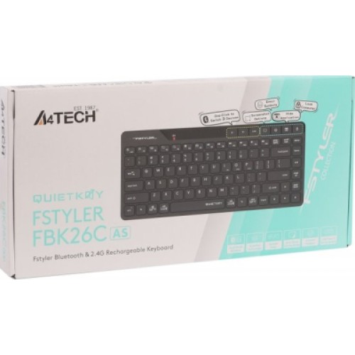 Клавиатура A4Tech FBK26C AS Wireless/Bluetooth Black (4711421000208)
