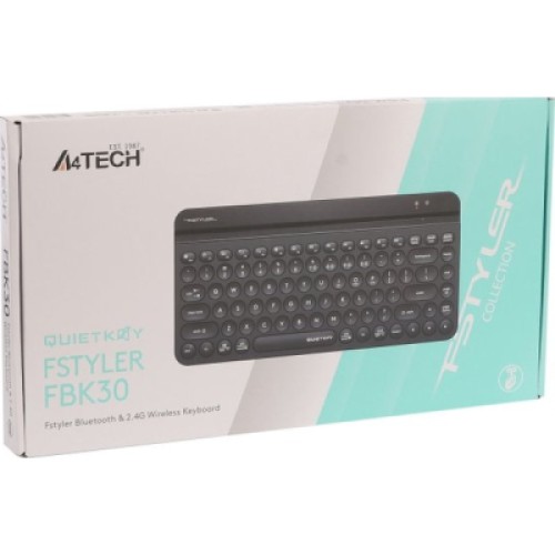 Клавиатура A4Tech FBK30 Wireless/Bluetooth Black (4711421972499)