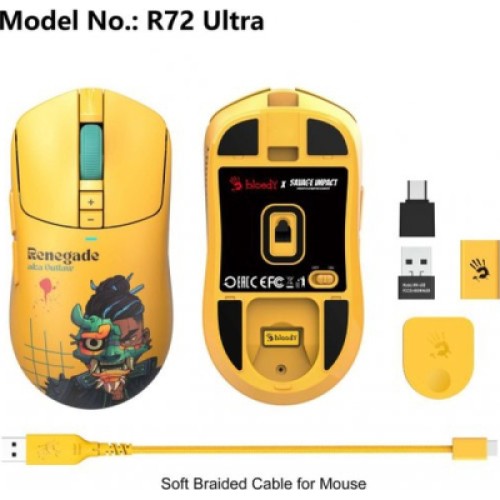 Мышка A4Tech Bloody R72 Ultra Wireless Renegade Sunset (4711421001267)