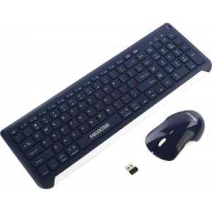 Комплект Maxxter KMS-WCM-01BL-UA Wireless UA Blue (KMS-WCM-01BL-UA)
