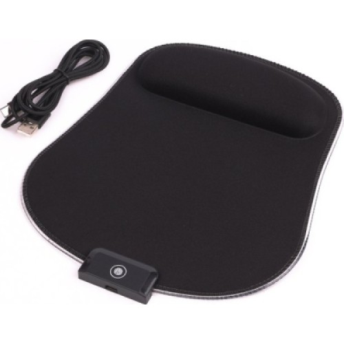 Коврик для мышки Maxxter MMP-LEDPAD-BK RGB Black (MMP-LEDPAD-BK)