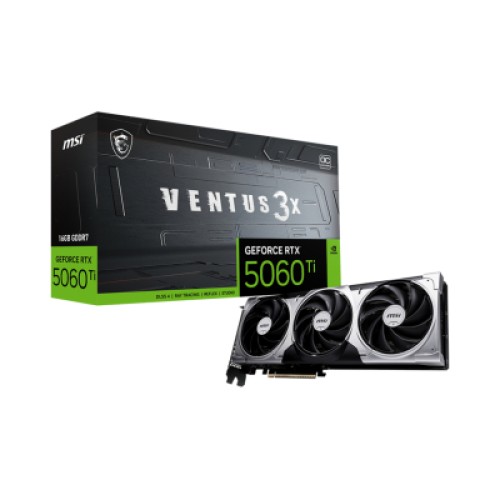 Видеокарта MSI GeForce RTX5060Ti 16Gb VENTUS 3X OC (RTX 5060 Ti 16G VENTUS 3X OC)