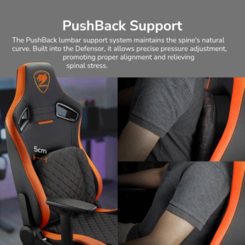 Кресло игровое Cougar Defensor Gold F