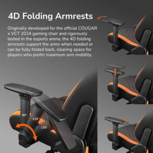 Кресло игровое Cougar Defensor Gold F