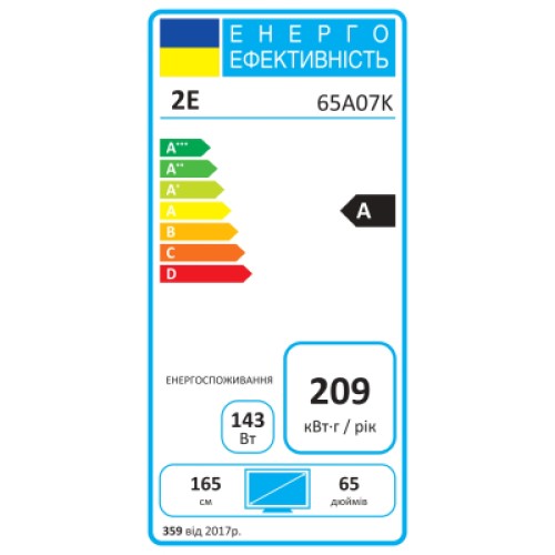 Телевизор 2E 65A07K (2E-65A07K)