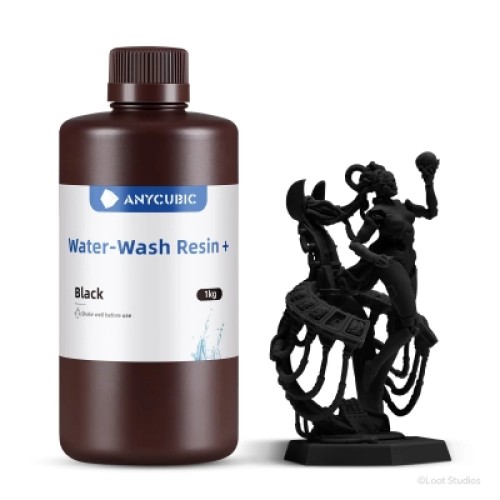Фотополимерная смола Anycubic Water-wash Resin+, 1 кг, BK (SSXBK-104E)