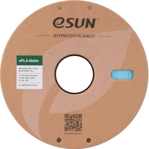 Пластик для 3D-принтера eSUN ePLA-Matte, 1,75мм, 1кг, blue (ePLA-Matte-P175LU1)
