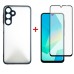 Чехол для мобильного телефона Dengos Samsung Galaxy A16 Matte + glass (Black) (DG-KM-133)