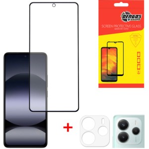 Стекло защитное Dengos Xiaomi Redmi Note 14 4G/5G Kit (DG-TGSCP-08)
