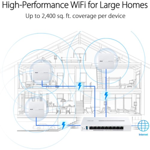 Точка доступа Wi-Fi ASUS EBA63 (90IG0880-MO3C00)