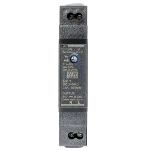 Блок питания для систем видеонаблюдения MeanWell HDR-15-24