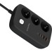 Сетевой фильтр питания ColorWay CW-CHE34PDB 3 роз/4USB GaN3 Pro (CW-CHE34PDB)