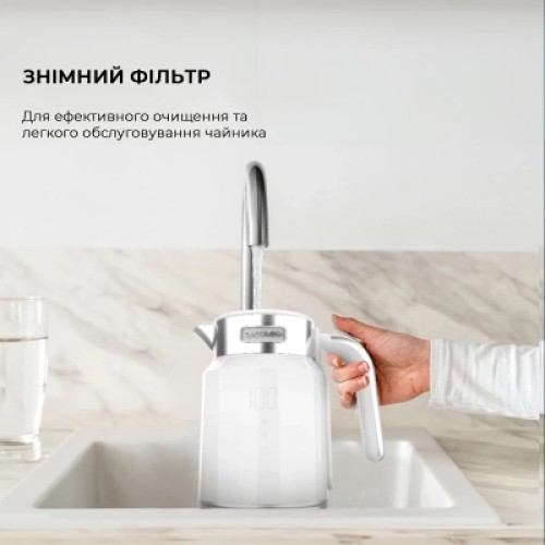 Электрочайник Cecotec ThermoSense 600 Touch White (CCTC-01749)