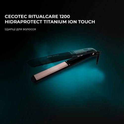 Выпрямитель для волос Cecotec RitualCare 1200 HidraProtect Titanium Ion Touch (CCTC-03405)