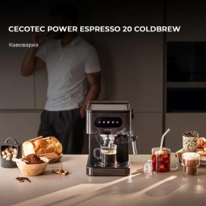 Ріжкова кавоварка еспресо Cecotec Power Espresso 20 ColdBrew (CCTC-00268)