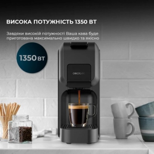 Капсульная кофеварка Cecotec FreeStyle Compact Black (CCTC-01851)