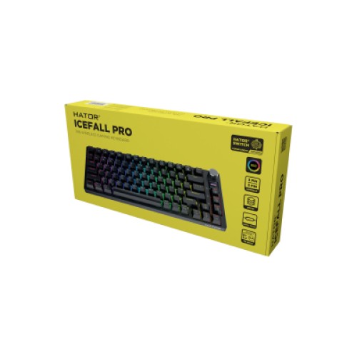 Клавиатура Hator Icefall Pro Wireless/Bluetooth/USB Black (HTK450UA)