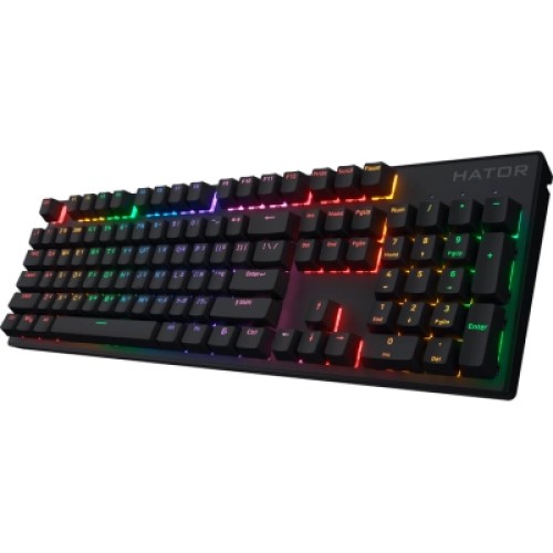 Клавиатура Hator Icefall Mecha Rainbow Wireless/USB Black (HTK204UA)