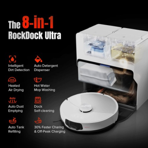 Пылесос Roborock S8 MaxV Ultra White (S8MVU02-00)