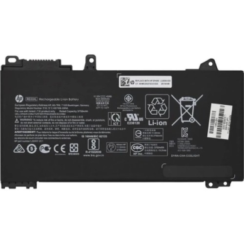 Аккумулятор для ноутбука HP ProBook 450 G6 RE03XL, 45Wh (3750mAh), 3cell, 11.4V, Li-ion (A71066)