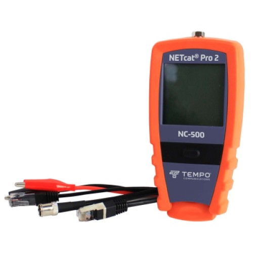 Тестер кабельный Tempo NETcat Pro 2 (NC-500) опред. расстояния до повреждения (TDR) (GT-NETcat Pro)