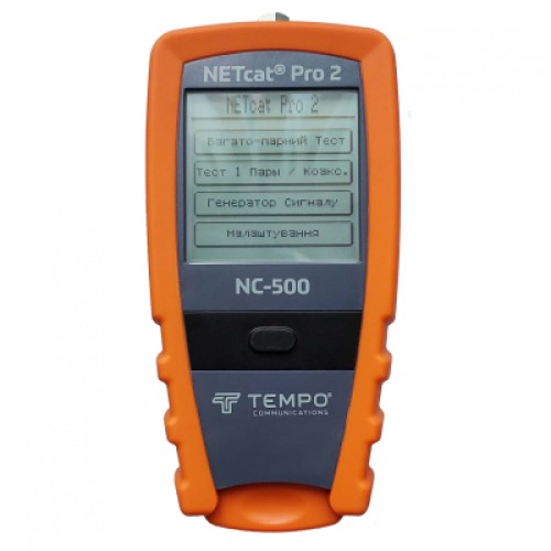 Тестер кабельный Tempo NETcat Pro 2 (NC-500) опред. расстояния до повреждения (TDR) (GT-NETcat Pro)