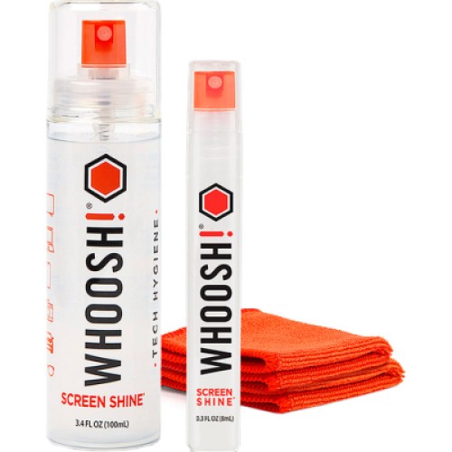 Спрей для очистки Whoosh! Screen Shine DUO 100+8ml, microfiber 14x14cm (1FG108ENFR)