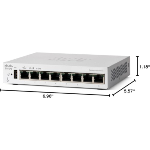 Коммутатор сетевой Cisco C1200-8T-D