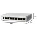 Коммутатор сетевой Cisco C1200-8T-D
