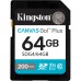 Карта памяти Kingston 64GB SDXC сlass 10 UHS-I U3 V30 Canvas Go Plus G4 (SDG4/64GB)