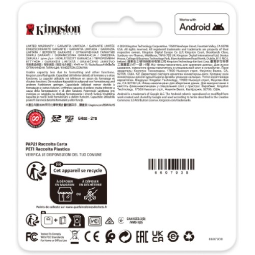 Карта памяти Kingston 256GB SDXC сlass 10 UHS-I U3 V30 Canvas Go Plus G4 (SDG4/256GB)
