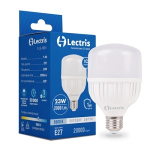 Лампочка Lectris LED T100 23W 6500K 220V E27 (1-LC-1601)