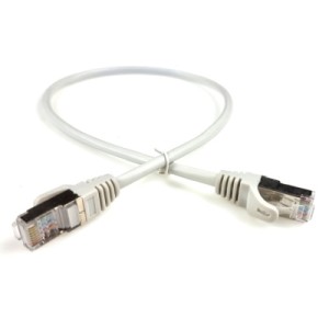 Патч-корд 0.5м FTP cat 5е CU gray Eserver (14120 / CAT.5E FTP CORD-0.5M-GRY)