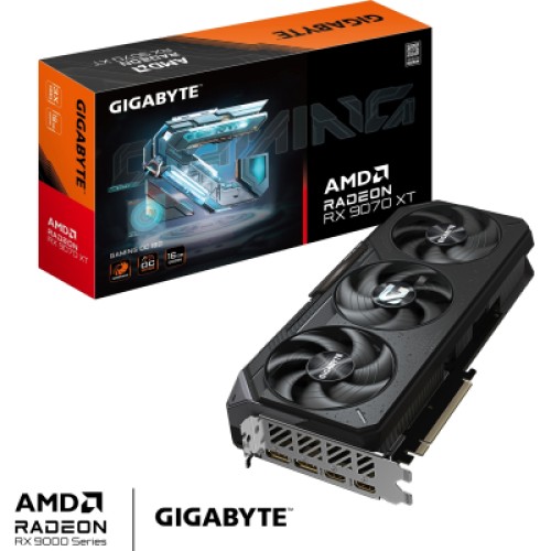 Видеокарта GIGABYTE Radeon RX 9070 XT 16Gb GAMING OC (GV-R9070XTGAMING OC-16GD)
