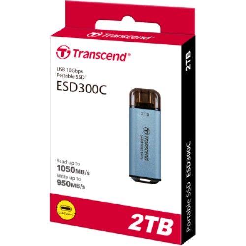 Накопитель SSD USB Type-C 2TB ESD300 Transcend (TS2TESD300C)