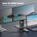 Порт-репликатор Digitus USB-C > 2xHDMI/2xUSB-A/USB-C/SD/MicroSD/RJ54 (DA-70915)