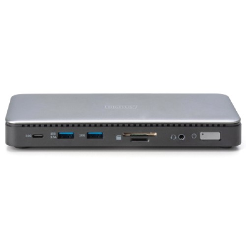 Порт-репликатор Digitus USB-C > 2xHDMI/DP/2xUSB-A/USB-C/SD/MicroSD/RJ54/DC/Audio (DA-70917)