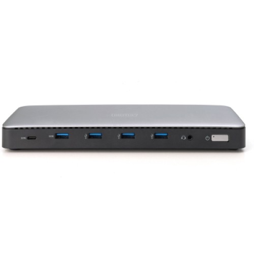 Порт-репликатор Digitus USB-C > 3xHDMI/2xDP/4xUSB-A/USB-C/RJ54/DC/Audio (DA-70918)
