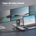 Порт-репликатор Digitus USB-C > 3xHDMI/2xDP/4xUSB-A/USB-C/RJ54/DC/Audio (DA-70918)