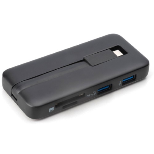 Порт-репликатор Digitus USB-C > HDMI/2xUSB-A/USB-C/SD/MicroSD/RJ54, Travel (DA-70916)
