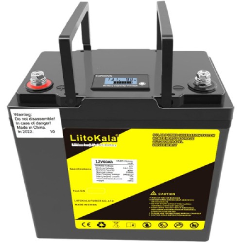 Батарея LiFePo4 Liitokala LiFePO4 12V-60Ah LCD (12V60Ah LiFePO4 LCD)