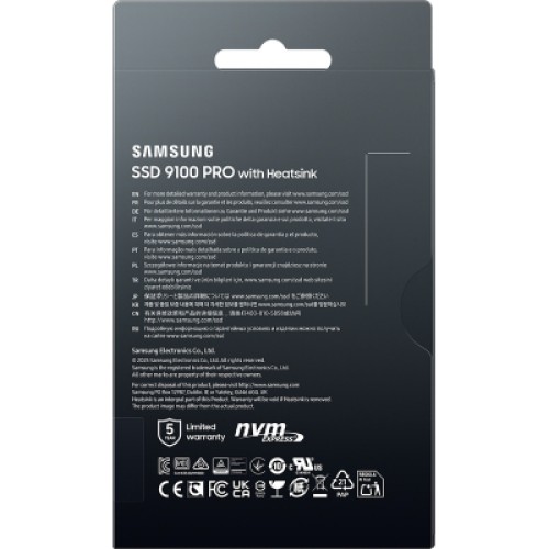 Накопитель SSD M.2 2280 4TB 9100 PRO Heatsink Samsung (MZ-VAP4T0CW)