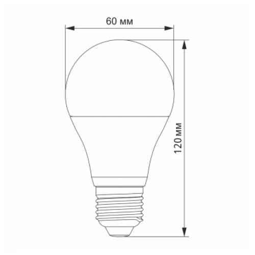 Лампочка Videx LED A60h 6.2W E27 4100K (VL-A60h-62274)