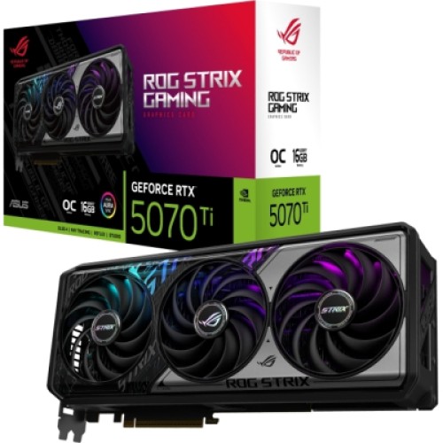 Видеокарта ASUS GeForce RTX5070 Ti 16GB ROG STRIX OC GAMING (ROG-STRIX-RTX5070TI-O16G-GAMING)
