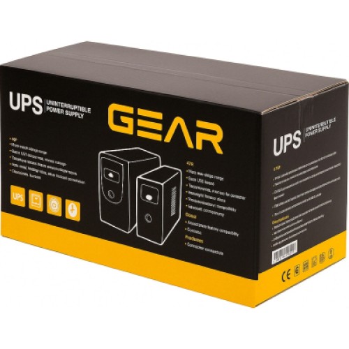 Источник бесперебойного питания GEAR GU-1200PLCD